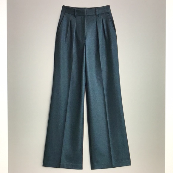 rag & bone Shelly wide leg twill pant 6 Petite New - Picture 14 of 16
